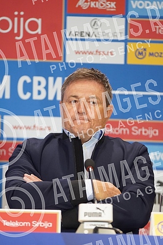 Press conference of the selector of the A team of the Serbian national football team Dragan Stojkovic on the occasion of the announcement of the list of players he is counting on in the upcoming two matches (Qatar, friendly, November 11 Rajko Mitic S