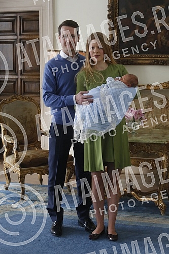 His Royal Highness Prince Philip Karadjordjevic and Danica Karadjordjevic with his son Stefan at the White Palace.Njegovo Kraljevsko Visocanstvo Princ Filip Karadjordjevic i Danica Karadjordjevic sa sinom Stefanom na Belom dvoru.