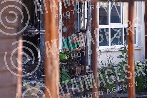 Destroyed and burned houses in the village of Horenka, located in the Bucan district, Kyiv region.Razrusene i spaljene kuce u selu Horenka koje se nalazi u Bucanskom okrugu, Kijevskoj oblasti. 