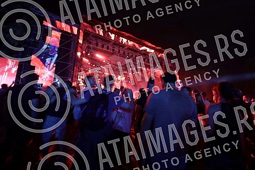 Performance of the band Van Gogh on the second day of the Exit Festival 2021 on the main stage.Nastup benda Van Gogh drugog dana Exit festivala 2021. na bini Main stage.