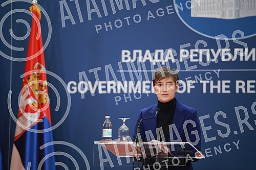 The Prime Minister of the Republic of Serbia, Ana Brnabic, and the Minister of Finance, Sinisa Mali, presented a new package of economic measures to support the economy and citizens, at the Palace of Serbia.Predsednica Vlade Republike Srbije Ana Br