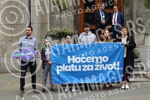 Political platform Solidarity and the coalition Moramo organized a press conference 