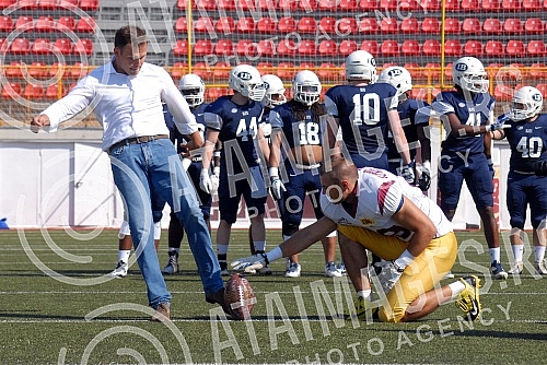 Final four Belgrade Europe Champions League odrzan na stadionu Vozdovac (TC Stadion) u Beograd. Prva polufinalna utakmica izmedju SBB Vukovi (Belgrade/Serbia) i London Blitz (Great Britain).