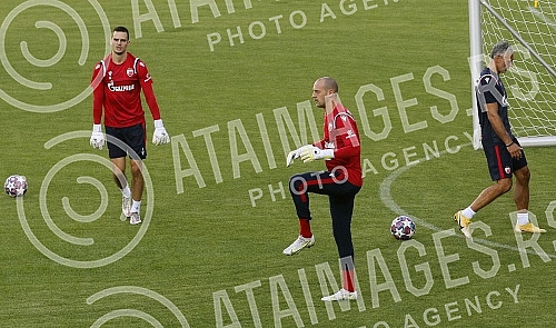 Official training of FC Red Star in Tiraspol, Moldova, where a rematch of the third round of qualifications for the Champions League against FC Seriff awaits them tomorrow.Zvanicni trening FK Crvena Zvezda u Tiraspolju, Moldavija gde ih sutra oceku