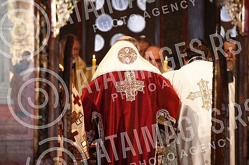 The Serbian Patriarch Porfirije was enthroned in the Peck Patriarchate Monastery, in Kosovo and Metohija, on the throne of the Archbishop of Pec and Serbian Patriarchs, and the act of ordination took place on the Feast of the Intercession of the Bles The Serbian Patriarch Porfirije was enthroned in the Peck Patriarchate Monastery, in Kosovo and Metohija, on the throne of the Archbishop of Pec and Serbian Patriarchs, and the act of ordination took place on the Feast of the Intercession of the Bles