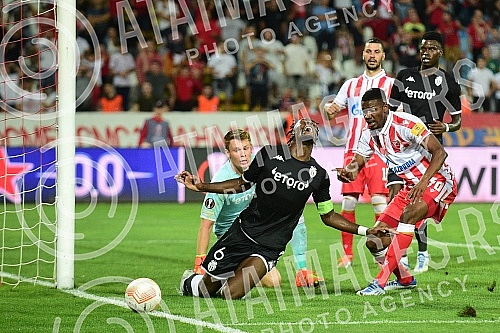 The match of the first round of the Europa League group stage between FC Crvena Zvezda and FC Monaco was played at the Rajko Mitic stadium.
Utakmica prvog kola grupne faze Lige Evrope izmedju FK Crvena zvezda i FK Monako odigrana je na stadion Rajko The match of the first round of the Europa League group stage between FC Crvena Zvezda and FC Monaco was played at the Rajko Mitic stadium.
Utakmica prvog kola grupne faze Lige Evrope izmedju FK Crvena zvezda i FK Monako odigrana je na stadion Rajko