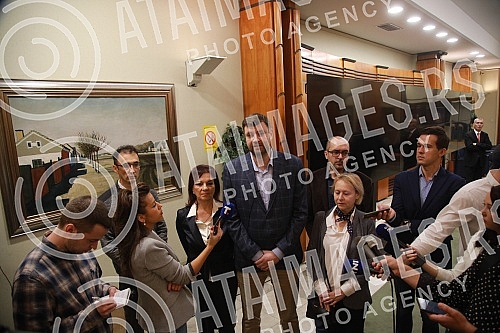 Press conference of the committee group BeDem - Democratic Party on the eve of the 5th session of the Belgrade City Assembly.
Konferencija za novinare odbornicke grupe BeDem - Demokratska stranka uoci 5. sednice skupstine grada Beograda. Press conference of the committee group BeDem - Democratic Party on the eve of the 5th session of the Belgrade City Assembly.
Konferencija za novinare odbornicke grupe BeDem - Demokratska stranka uoci 5. sednice skupstine grada Beograda.