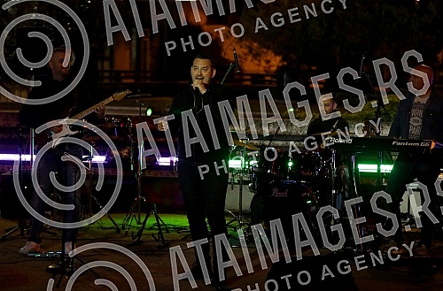 Singer Pedja Medenica held a Singer Pedja Medenica held a