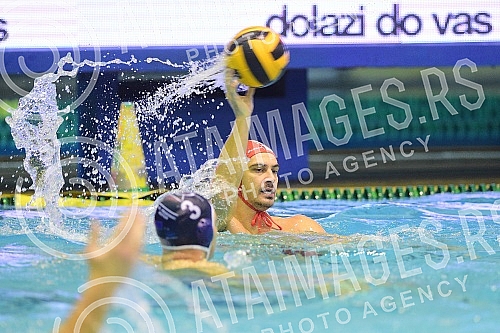 The match of the second round of the Premier Regional Water Polo League between VK Crvena Zvezda and VK Primorac.Utakmica drugog kola Premijer regionalne vaterpolo lige izmedju VK Crvena zvezda i VK Primorac.