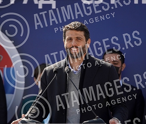 The President of the Republic of Serbia, Aleksandar Vucic, attended the celebration of the beginning of works on the section of the road New Belgrade - Surcin (continuation of the highway E-763 Milos Veliki).
Predsednik Republike Srbije Aleksandar V The President of the Republic of Serbia, Aleksandar Vucic, attended the celebration of the beginning of works on the section of the road New Belgrade - Surcin (continuation of the highway E-763 Milos Veliki).
Predsednik Republike Srbije Aleksandar V