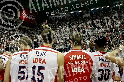 Utakmica sedmog (7.) kola Evrolige (7th Round Group A Turkish Airlines Euroleague) izmedju KK Crvena zvezda Telekom (Belgrade, Serbia) i Real Madrid (Madrid, Spain) odigran u Hali Pionir. 