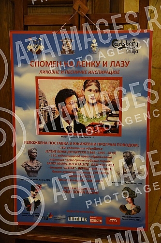 Remembrance of Lenka and Laza - book night on the occasion of 150 years since the birth of Jelena Lenka Dundjerski.
Spomen na Lenku i Lazu - knjizevno vece povodom 150 godina od rodjenja Jelene Lenke Dundjerski . Remembrance of Lenka and Laza - book night on the occasion of 150 years since the birth of Jelena Lenka Dundjerski.
Spomen na Lenku i Lazu - knjizevno vece povodom 150 godina od rodjenja Jelene Lenke Dundjerski .