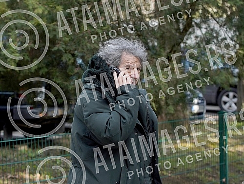 Recording of a TV show about Predrag Miki Manojlovic on Kosutnjak.Snimanje TV emisije o Predragu Mikiju Manojlovicu na Kosutnjaku