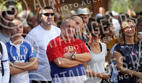 Protest in the village of Topli Do near Pirot against the construction of mini hydropower plants.Protest u selu Topli Do kod Pirota protiv izgradnje mini hidroelektrana.