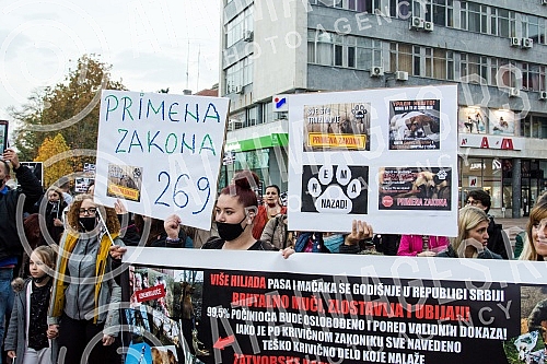 A No Back protest was held in Nis, which is part of a joint struggle for all animals throughout Serbia, for the absolute implementation of the Animal Welfare Law and the Veterinary Law without changing the laws and strategies, for the humane solution
