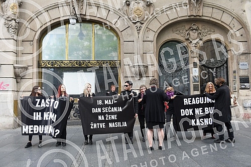 Autonomous Women's Center and Women in Black from Belgrade, in cooperation with member organizations of the Women Against Violence Network, organized a street action 