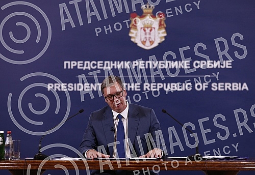 The President of Serbia, Aleksandar Vucic, held a press conference where he announced the name of the representative for the composition of the new Government and spoke about other topics - electricity, gas and Kosovo and Metohija.Predsednik Srbije 