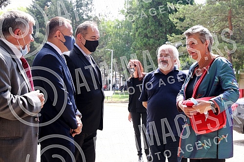 Visit of Ylva Johansson, European Commissioner for Internal Affairs and Migration, to the reception center in Obrenovac and a tour of the reconstructed facilities within the complex.Poseta Ilve Johanson, evropske komesarke za unutrasnje poslove i m