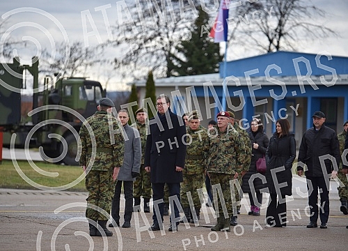 The President of the Republic of Serbia, Aleksandar Vucic, is staying in the Nisava District, and on the third day he visited the Military Airport 