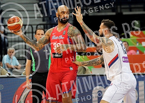 First day of FIBA Olympic Qualifying Tournament 2016 held in Kombank arena - Group A - Serbia vs Puerto Rico.Prvi dan Olimpijskog kvalifikacionog turnira za Olimpijske igre u Riu 2016 odrzan u Kombank areni - Group A - Srbija vs Puerto Rico.
