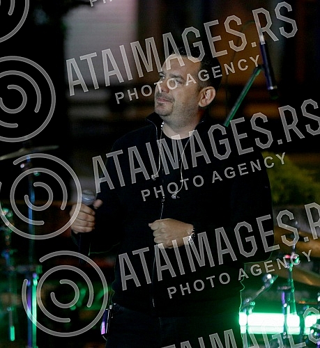 Singer Pedja Medenica held a Singer Pedja Medenica held a