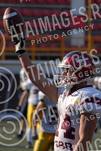 Final four Belgrade Europe Champions League odrzan na stadionu Vozdovac (TC Stadion) u Beograd. Prva polufinalna utakmica izmedju SBB Vukovi (Belgrade/Serbia) i London Blitz (Great Britain).