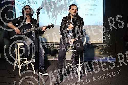 The press conference of the Bulgarian representative at the Eurovision Song Contest Ronnie Romero was held in Wurst Platz.Konferencija za medije bugarskog predstavnik na Eurosongu   Ronijea Romera odrzana je u Wurst Platzu.
