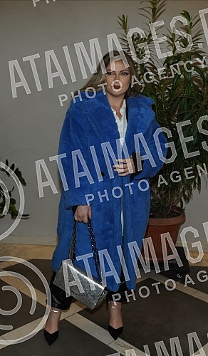 Singer Katarina Grujic and football player Marko Gobeljic became the parents of daughter Katja yesterday, and on that happy occasion, a celebration was held tonight at the Topciderac restaurant.