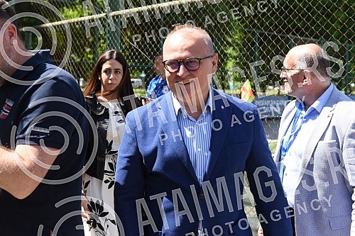 Unveiling of the memorial bust of Hugo Bulija in the SC of the Football Association of Belgrade on Ada Ciganlija.Otkrivanje spomen biste Hugu Buliju u SC Fudbalskog saveza Beograda na Adi Ciganliji.