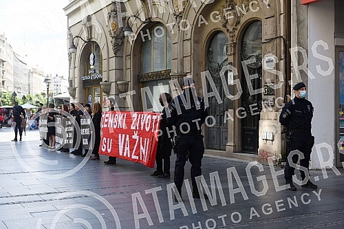 Autonomous Women's Center and Women in Black from Belgrade, in cooperation with member organizations of the Women Against Violence Network, organized a street action