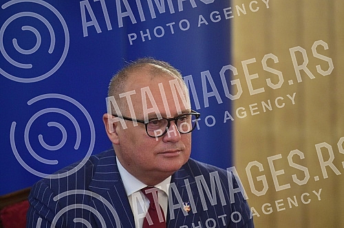 On the occasion of organizing the World Wrestling Championship, a press conference was held in the Old Palace.Povodom organizovanja Svetskog prvenstva u rvanju, u Starom dvoru odrzana je konferencija za medije. 