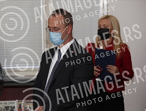 At the Archives of Yugoslavia, Nemanja Starovic and Mexican Ambassador Carlos Felix Corona opened th