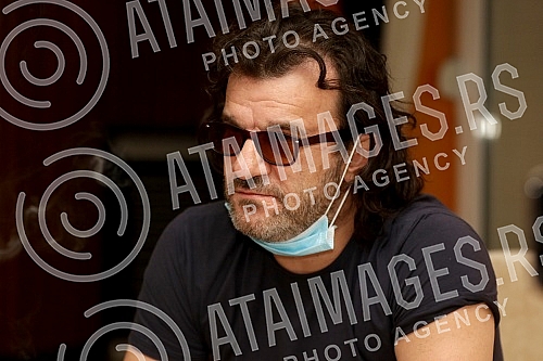 Singer Aleksandar Vuksanovic - Aca Lukas gave a concert on the terrace of his home. The working name of the show is 