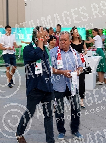 Organized by the Heineken brand, a viewing of the UEFA EURO 2020 final between Italy and England was organized on the roof of the Galerija shopping center, which opened this space for one event for the first time.U organizaciji brenda Heineken orga