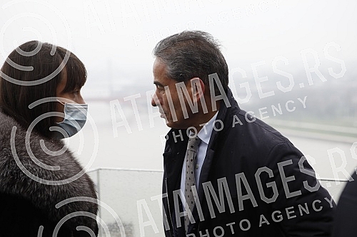 The President of Serbia Aleksandar Vucic and the President of the company 