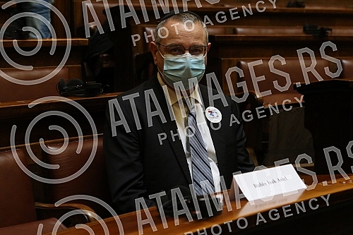 The President of the National Assembly, Ivica Dacic, addressed the celebration of the Jewish holiday of Hanukkah, organized by the Parliamentary Group of Friendship with Israel, whose president is Vladimir Marinkovic, and in cooperation with the Amba