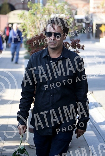 Funeral of Milena Dravic held on New cemetery.Sahrana Milene Dravic na Novom groblju.