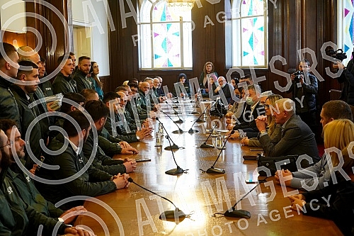 The Party of Justice and Reconciliation handed over the list for the parliamentary elections to the MUFTI'S TAX - Party of Justice and Reconciliation - Usame Zukorlic and certified statements of voters who support her at the seat of the Republic Elec