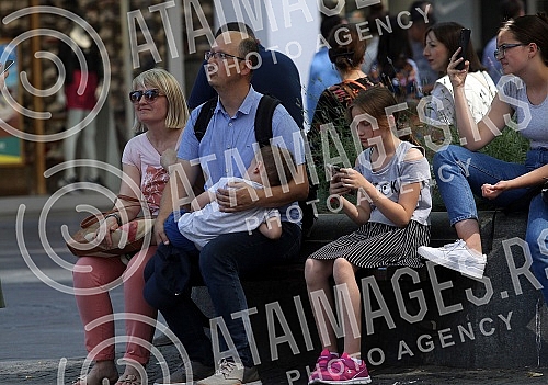 Tropical day in Belgrade.Tropski dan u Beogradu.