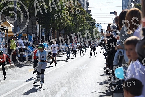 Belgrade roller skating plus, organized by the Belgrade Roller skating Association, under the auspices of the Secretariat for Sports and Youth and the Secretariat for Education and Child Protection of the City of Belgrade, was held in the center of B