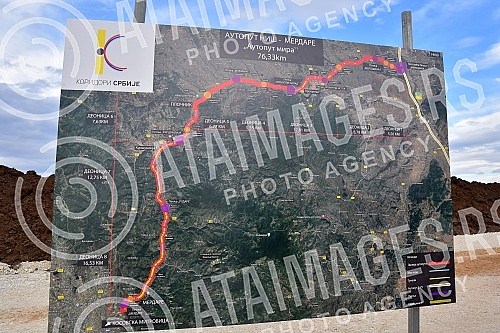 The President of the Republic of Serbia, Aleksandar Vucic, attended the ceremony marking the beginning of works on the construction of the highway E-80 Nis (Merosina) - Plocnik (Beloljin), phase 1, section Merosina-Merosina 1.Predsednik Republike S