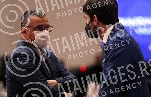 Business forum Serbia - Bahrain, where representatives of the Serbian economy had the opportunity to present the business of their companies and the potential for cooperation with businessmen from Bahrain.Poslovni forum Srbija  Bahrein, na kojem s