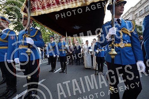 Today, the City of Belgrade celebrates its glory, the Ascension of the Lord - Savior's Day, and on that occasion, this year the Savior's Day liturgy passed through the central city streets and reached the plateau in front of the Temple of St. Sava, w Today, the City of Belgrade celebrates its glory, the Ascension of the Lord - Savior's Day, and on that occasion, this year the Savior's Day liturgy passed through the central city streets and reached the plateau in front of the Temple of St. Sava, w