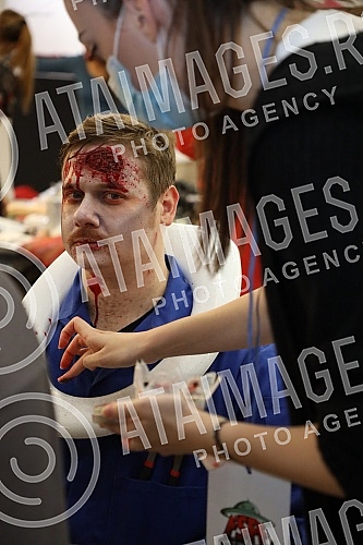 8. Belgrade Zombie Walk is an event organized as part of the 15th Festival of Serbian Fiction Film (October 29 - October 31, 2021), which takes place in the Hall of the Cultural Center.8. Beogradski zombie walk je manifestacija koja je organizovana