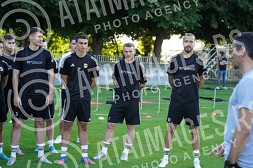 Promotion of the new head of the Cukaricki football club Dusan Kerkez and the first roll call of the team before the start of preparations for the upcoming 2022/23 season.Promocija novog sefa struke fudbalskog kluba Cukaricki Dusana Kerkeza i prva