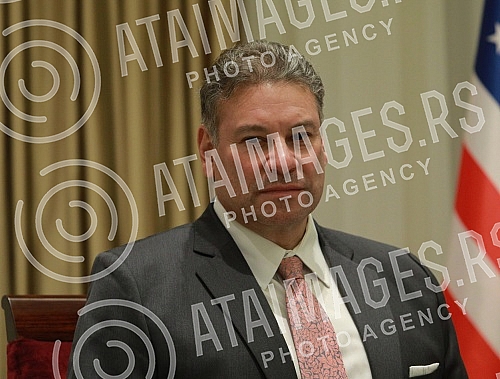 The President of the Republic of Serbia, Aleksandar Vucic, met with the US Deputy Assistant Secretary of State, Gabriel Escobar, at Villa Mir.Predsednik Republike Srbije Aleksandar Vucic sastao se sa zamenikom pomocnika americkog drzavnog sekretara