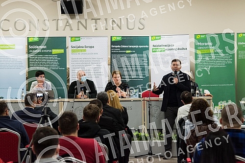 A panel discussion on the topic of social protection and social justice of the representatives Together for Serbia, Let's not drown Belgrade and the European Green Party and the Environmental Uprising was held at the Tami Residence Hotel in Nis.Pan