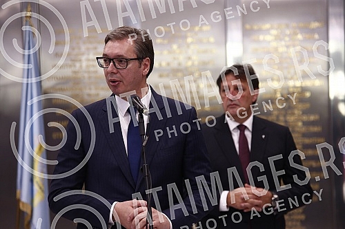 The ceremony marking the 20th year since the establishment of the Security and Information Agency (BIA) and the 123rd year since the establishment of the Department for Confidential Police Affairs was held in the ceremonial hall of the BIA.
Svecanos The ceremony marking the 20th year since the establishment of the Security and Information Agency (BIA) and the 123rd year since the establishment of the Department for Confidential Police Affairs was held in the ceremonial hall of the BIA.
Svecanos