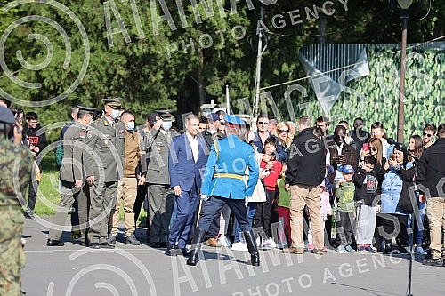 The two-day celebration of the Day of Victory over Fascism in the Second World War - May 9, began with the firing of honorary platoons of the Serbian Army from the Sava Terrace on Kalemegdan.Dvodnevno obelezavanja Dana pobede nad fasizmom u Drugom 