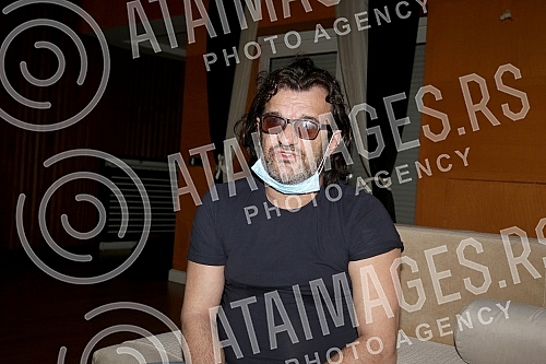 Singer Aleksandar Vuksanovic - Aca Lukas gave a concert on the terrace of his home. The working name of the show is 